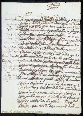 Escrits i peticions diverses de la Universitat General de Menorca, amb el jurat militat i síndic ...