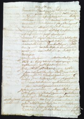 Testament del honor Sebastia Jover als 12 Setembre 1759