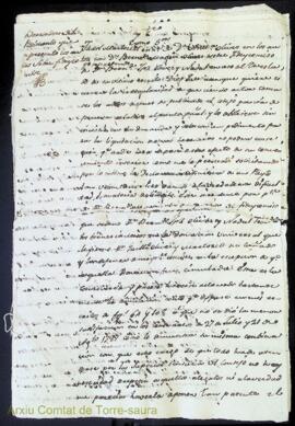 Borrador del pedimento que se presentó los autos sobre fideycomiso (en relació a la causa judicia...