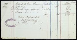 Justificants de compres i comptes de despeses de diversos professionals per feines fetes a les pr...