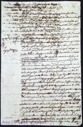 Diffinicio mutua firmada per Ana Segui Vda y Catharina Pomar als 16 Agost 1777