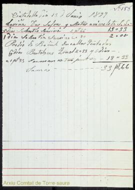 Justificants de compres i comptes de despeses de diversos professionals per feines fetes a les pr...