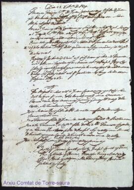 Testament de Llorensa Gracias als 23 Desembre 1809