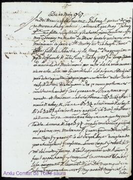 Spolit de Magdalena Galmes ab Joseph Jover als 10 Maig 1767