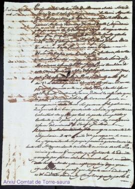 Poder firmat per Antoni Farnés al patró Jaume Guitard als 7 Mars 1809