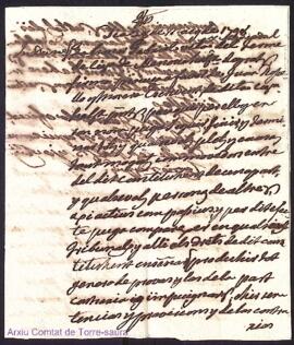 Procura firmada per lo honor Gabriel Vila a favor de Juan Rossello als 28 de Maig de 1798