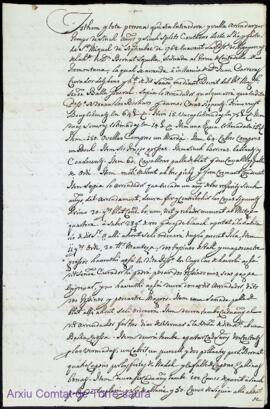 Albarà per arrendar per cinc anys cinc esplets de l'heretat de Bernat Squella en la possessió d'A...