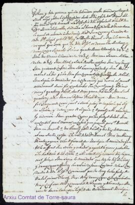 Albarà per arrendar per cinc anys cinc esplets de l'heretat de Bernat Squella en la possessió d'A...