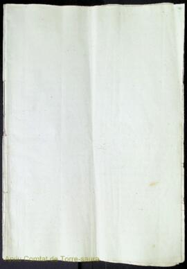 Escrit sobre una causa judicial entre Bernardo Magín Olives i Squella, segon comte de Torre-saura...