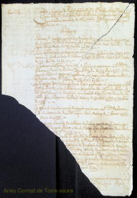 Dues còpies signades pel notari Esteve Briones i per Joan Bagur, escrivent i secretari de la Univ...