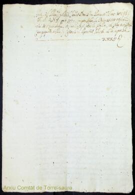 Acta del Magch. y Nob. Señor Don Bernat Olives de 19 lliures cens al de 7 per 100 compra sobre la...