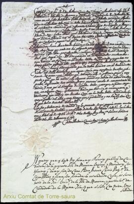 Privilegi que el Governador dega residir en Ciutadella