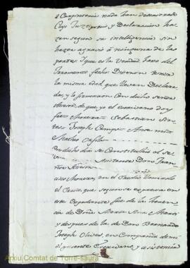 Estim (justiprecio) incomplet dels béns, inversions i despeses en les finques d'Alpare i Alparico...