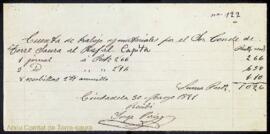 Justificants de compres i  comptes de despeses de diversos professionals per feines fetes a les p...