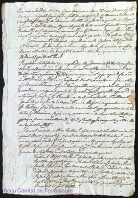 Testament de Miquel Capó y Taltavull als 29 Setembre de 1799