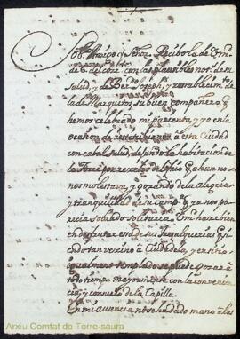 Carta emesa per Maria Nadal i Despujol adreçada a Guillermo Olives i Martorell