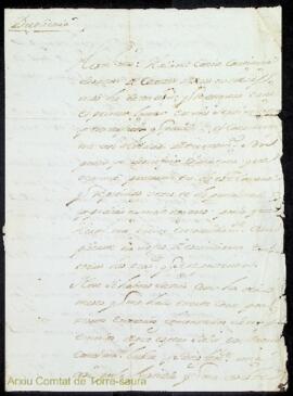 Duplicat d'una carta emesa per Guillermo Olives i Martorell adreçada al seu germà Bernardo Magin ...