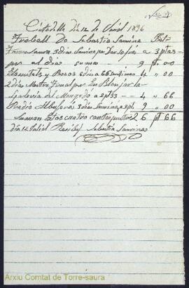 Justificants de compres i comptes de diferents professionals per feines fetes a les propietats de...