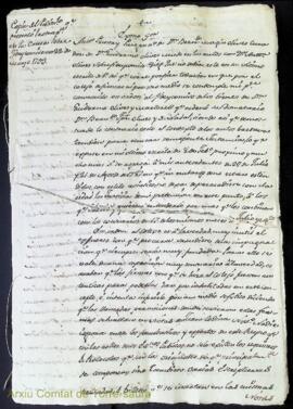 Copia del pedimento que presentó la otra parte en la causa sobre fideycomiso (en relació a la cau...