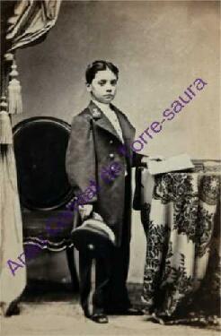 Retrat de gabinet de Gabriel Olives i Saura als 10 anys