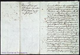 Procura firmada per Gabriel Rosselló á favor del Dt. Miquel Rossello als 20 Setembre 1785