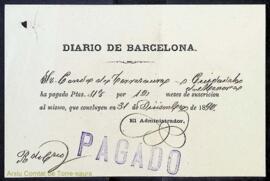 Comptes, factures, justificants i rebuts de diferents proveïdors, obres, serveis i comerços de de...