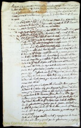 Extracto de la información o parecer dado por los Ministros del Real Patrimonio enseguida de la o...