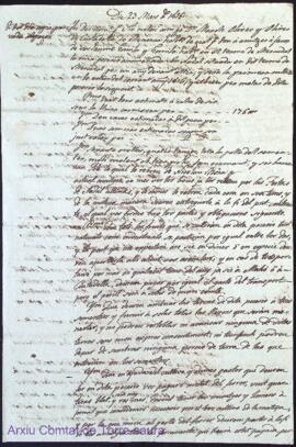 Contracte de Son Nadal 23 Mars 1816 (entre Marcos Olives i Olives i Jaume Gomila i Gomila)