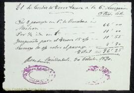 Justificants de compres i comptes de despeses diverses realitzades per diferents professionals a ...