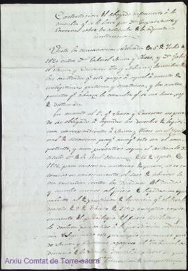 Consulta de D. Gabriel Saura y Carreras