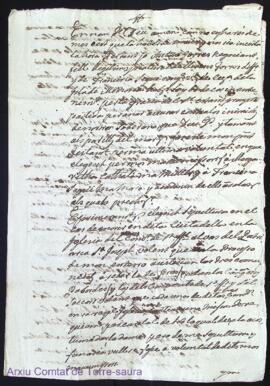 Testament de Antoni Torres y Segui als 25 Juriol 1799