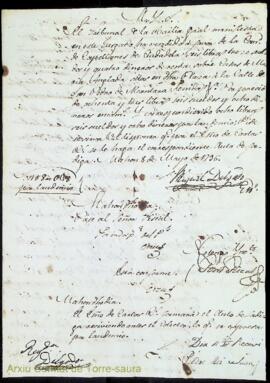 Acta de la Comunidad de Preveres de Ciutadella de 6 lliures 13 sous 4 diners cens acquirit sobre ...