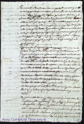 Testament de Barthomeu Sitges Garrer als 7 Abril 1782