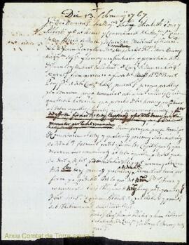 Procura firmada per las ss. Elisabeth Pons y Alberti y Quiteria Alberti se mare a favor del Rd. D...