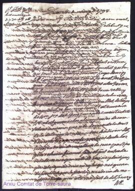 Divisió firmada per los germans Gelabert de las Ferrerias als 28 Maig 1798