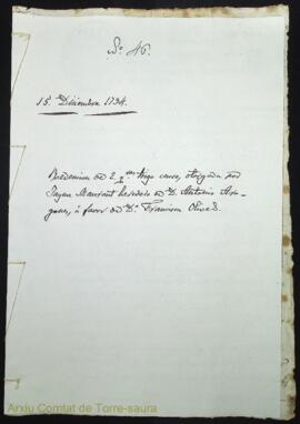 Redención de 2 quarteras trigo censo, otorgada por Jaime Maurant heredero de D. Antonio Aragones,...