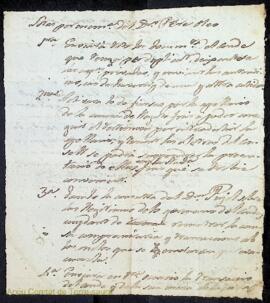 Memoria donada al Dr. Pere Oleo en 13 Setembre 1830 (relació d'actes d'una causa judicial que man...