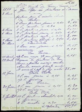 Justificants de compres i comptes de despeses de diferents professionals per feines fetes a les p...