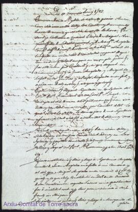 Testament de Catharina Cursach Vda de Miquel Anglada als 10 Juny 1782