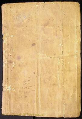 Llibre de rebudes de Pere Casesnovas Comensant en lo any 1733