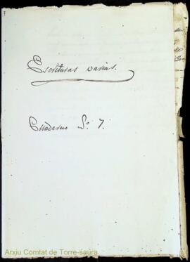 _Plech de actas de Dn. Bernat Magi Olives, y Martorell, concernents a la compra que ha feta á Jua...