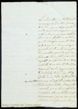 Carta emesa per Pere Martorell, Antoni Florit i Bartomeu Cavaller, jurats de la Universitat Gener...